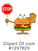 Cheeseburger Clipart #1297829 by Hit Toon