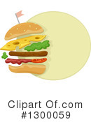 Cheeseburger Clipart #1300059 by BNP Design Studio