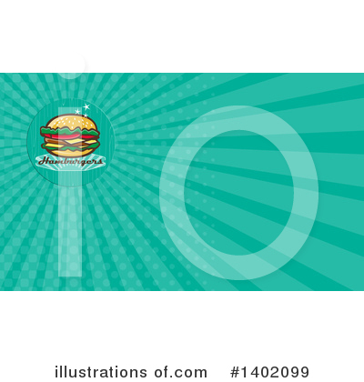 Royalty-Free (RF) Cheeseburger Clipart Illustration by patrimonio - Stock Sample #1402099