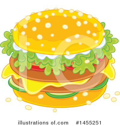 Hamburger Clipart #1455251 by Alex Bannykh