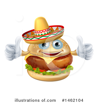 Royalty-Free (RF) Cheeseburger Clipart Illustration by AtStockIllustration - Stock Sample #1462104