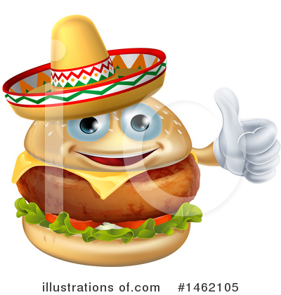 Royalty-Free (RF) Cheeseburger Clipart Illustration by AtStockIllustration - Stock Sample #1462105