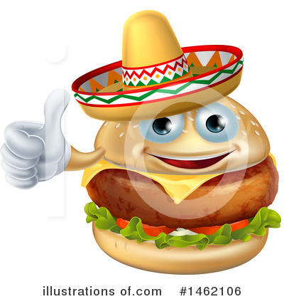 Royalty-Free (RF) Cheeseburger Clipart Illustration by AtStockIllustration - Stock Sample #1462106