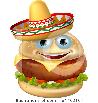 Royalty-Free (RF) Cheeseburger Clipart Illustration by AtStockIllustration - Stock Sample #1462107