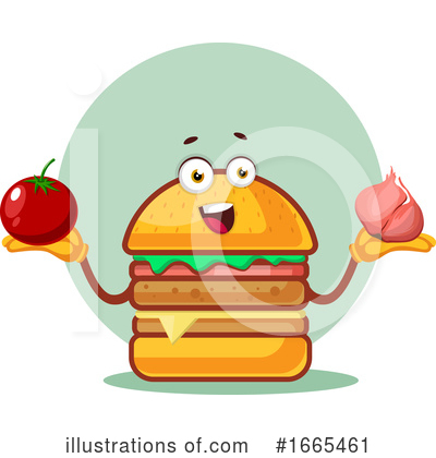 Royalty-Free (RF) Cheeseburger Clipart Illustration by Morphart Creations - Stock Sample #1665461