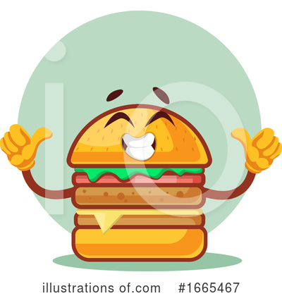 Royalty-Free (RF) Cheeseburger Clipart Illustration by Morphart Creations - Stock Sample #1665467