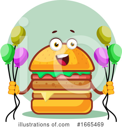 Royalty-Free (RF) Cheeseburger Clipart Illustration by Morphart Creations - Stock Sample #1665469