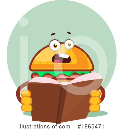 Royalty-Free (RF) Cheeseburger Clipart Illustration by Morphart Creations - Stock Sample #1665471