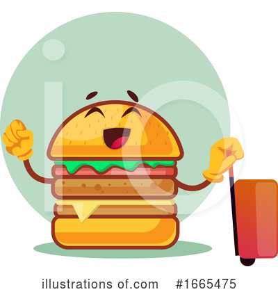 Royalty-Free (RF) Cheeseburger Clipart Illustration by Morphart Creations - Stock Sample #1665475