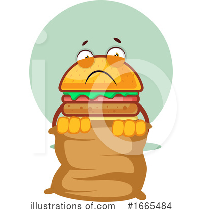 Royalty-Free (RF) Cheeseburger Clipart Illustration by Morphart Creations - Stock Sample #1665484