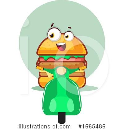 Cheeseburger Clipart #1665486 by Morphart Creations