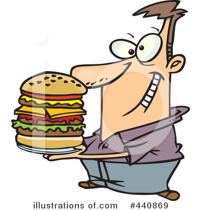 Cheeseburger Clipart #440869 by toonaday