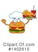 Cheeseburger Mascot Clipart #1402610 by Hit Toon