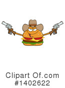 Cheeseburger Mascot Clipart #1402622 by Hit Toon