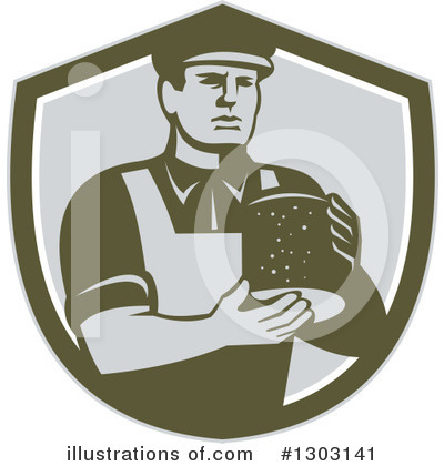 Royalty-Free (RF) Cheesemaker Clipart Illustration by patrimonio - Stock Sample #1303141
