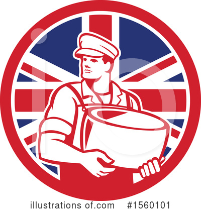 Royalty-Free (RF) Cheesemaker Clipart Illustration by patrimonio - Stock Sample #1560101