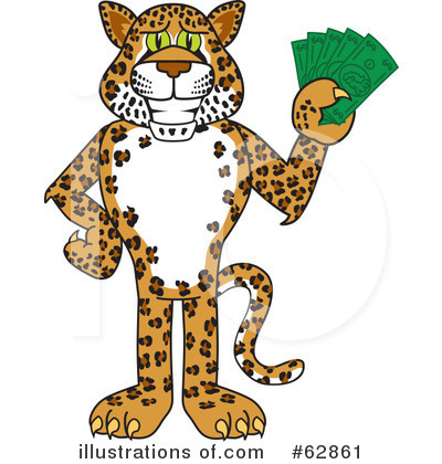 Royalty-Free (RF) Cheetah Character Clipart Illustration by Mascot Junction - Stock Sample #62861