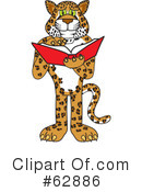 Cheetah Character Clipart #62886 by Mascot Junction