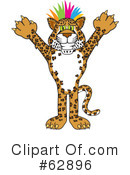 Cheetah Character Clipart #62896 by Mascot Junction