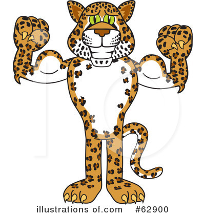 Royalty-Free (RF) Cheetah Character Clipart Illustration by Mascot Junction - Stock Sample #62900