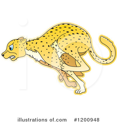 Royalty-Free (RF) Cheetah Clipart Illustration by Lal Perera - Stock Sample #1200948