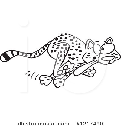Royalty-Free (RF) Cheetah Clipart Illustration by toonaday - Stock Sample #1217490