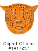 Cheetah Clipart #1417257 by patrimonio