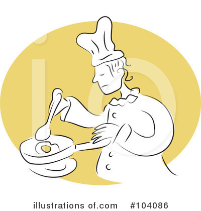Royalty-Free (RF) Chef Clipart Illustration by Prawny - Stock Sample #104086