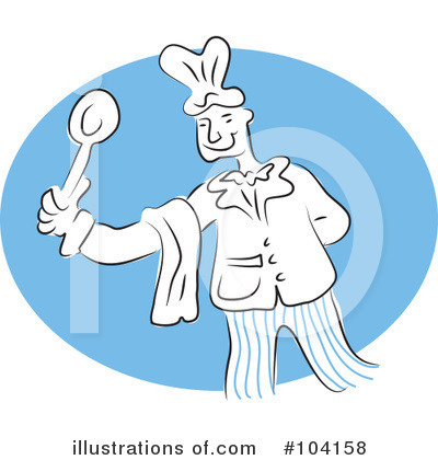 Royalty-Free (RF) Chef Clipart Illustration by Prawny - Stock Sample #104158