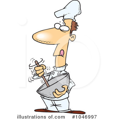 Royalty-Free (RF) Chef Clipart Illustration by toonaday - Stock Sample #1046997