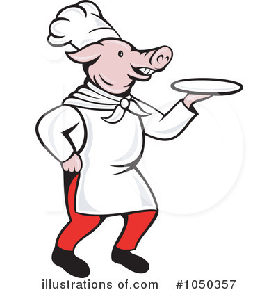 Pig Chef Clipart #1050357 by patrimonio
