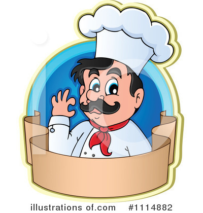 Royalty-Free (RF) Chef Clipart Illustration by visekart - Stock Sample #1114882