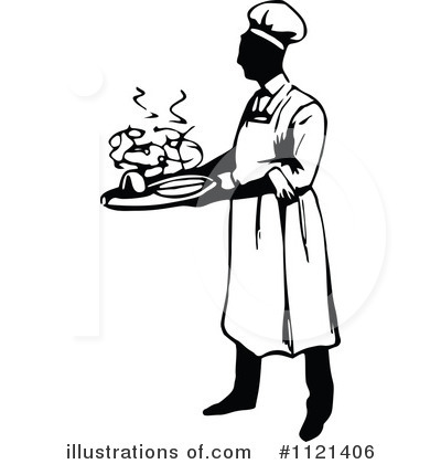 Royalty-Free (RF) Chef Clipart Illustration by Prawny Vintage - Stock Sample #1121406