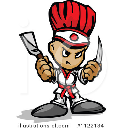 Royalty-Free (RF) Chef Clipart Illustration by Chromaco - Stock Sample #1122134
