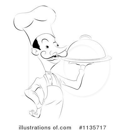 Royalty-Free (RF) Chef Clipart Illustration by AtStockIllustration - Stock Sample #1135717