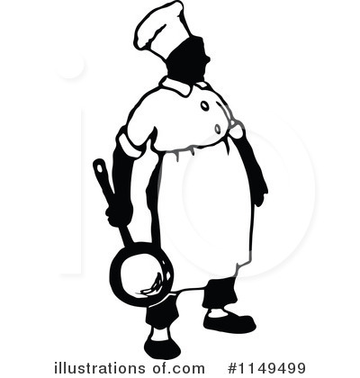 Royalty-Free (RF) Chef Clipart Illustration by Prawny Vintage - Stock Sample #1149499