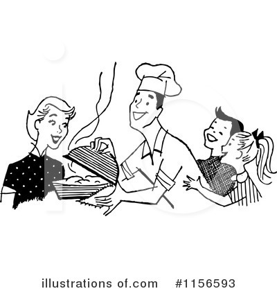 Royalty-Free (RF) Chef Clipart Illustration by BestVector - Stock Sample #1156593