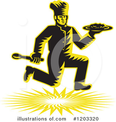 Royalty-Free (RF) Chef Clipart Illustration by patrimonio - Stock Sample #1203320