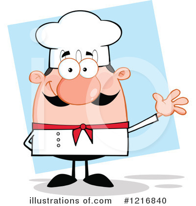 Royalty-Free (RF) Chef Clipart Illustration by Hit Toon - Stock Sample #1216840