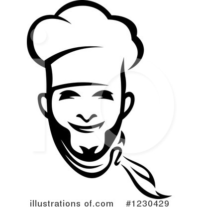 Royalty-Free (RF) Chef Clipart Illustration by Vector Tradition SM - Stock Sample #1230429
