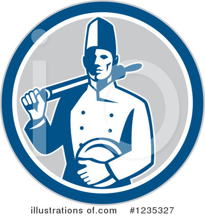 Royalty-Free (RF) Chef Clipart Illustration by patrimonio - Stock Sample #1235327