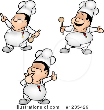 Royalty-Free (RF) Chef Clipart Illustration by dero - Stock Sample #1235429