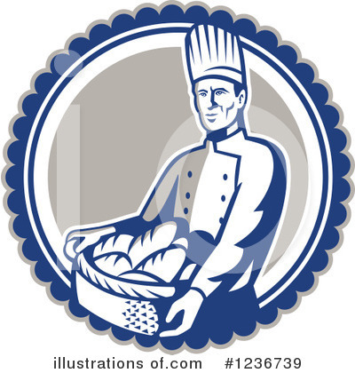 Royalty-Free (RF) Chef Clipart Illustration by patrimonio - Stock Sample #1236739