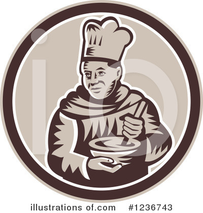 Royalty-Free (RF) Chef Clipart Illustration by patrimonio - Stock Sample #1236743