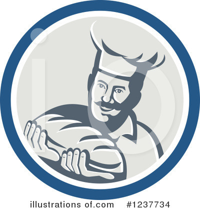 Royalty-Free (RF) Chef Clipart Illustration by patrimonio - Stock Sample #1237734