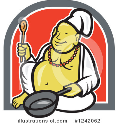 Royalty-Free (RF) Chef Clipart Illustration by patrimonio - Stock Sample #1242062