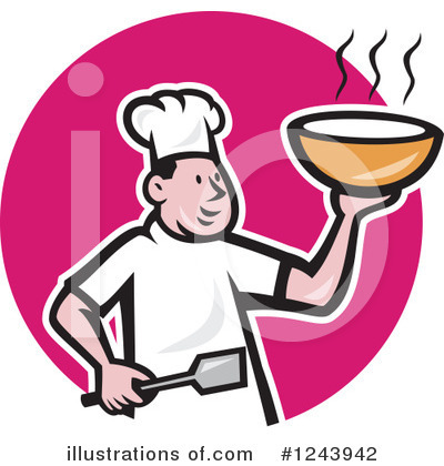 Royalty-Free (RF) Chef Clipart Illustration by patrimonio - Stock Sample #1243942