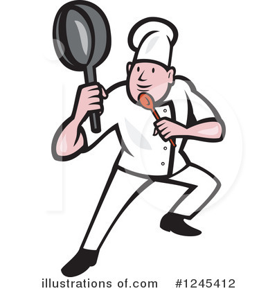 Royalty-Free (RF) Chef Clipart Illustration by patrimonio - Stock Sample #1245412