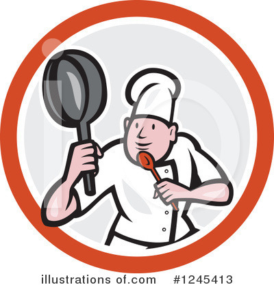 Royalty-Free (RF) Chef Clipart Illustration by patrimonio - Stock Sample #1245413