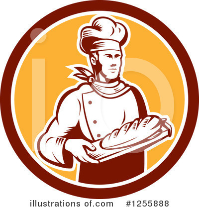 Royalty-Free (RF) Chef Clipart Illustration by patrimonio - Stock Sample #1255888